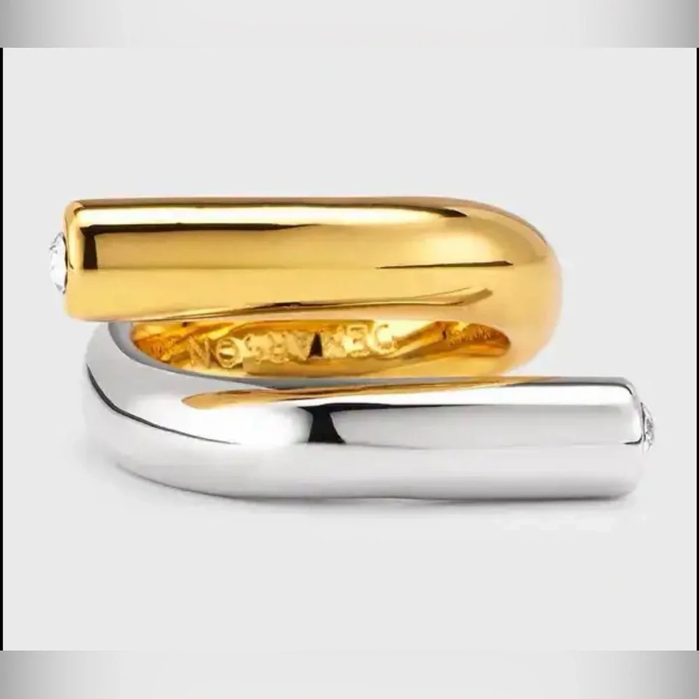 DEMARSON
Ana Two-tone Ring in 12kt Gold-plated Brass - Picture 2 of 10